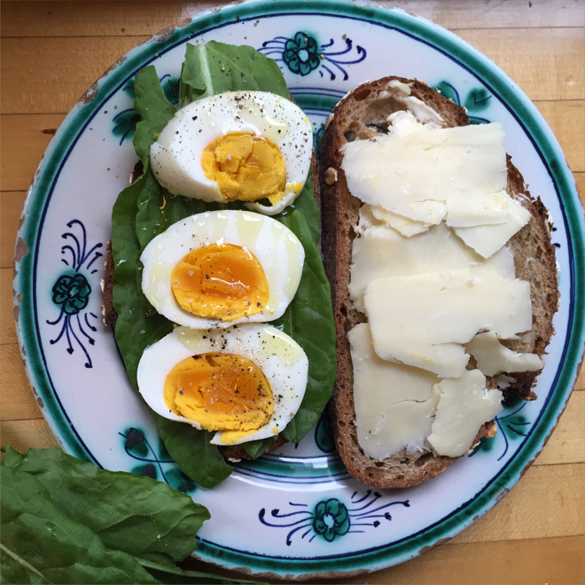 sorrel egg sandwich